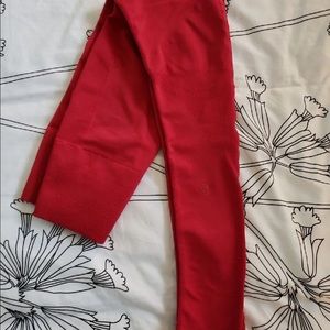 Red lululemon leggings